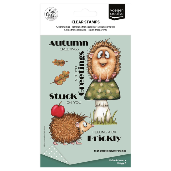 Vaessen Creative, Carla Creates, Clear Stamp, Hedgy 2 - CAR0503