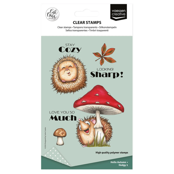 Vaessen Creative, Carla Creates, Clear Stamp, Hedgy 1 - CAR0502