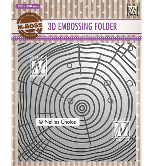Nellie Snellen, 3D Embossingfolder, Grow Rings - EF3D022