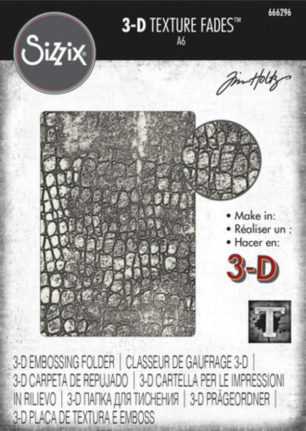 Sizzix, 3D Texture Fades, Reptile - 666296