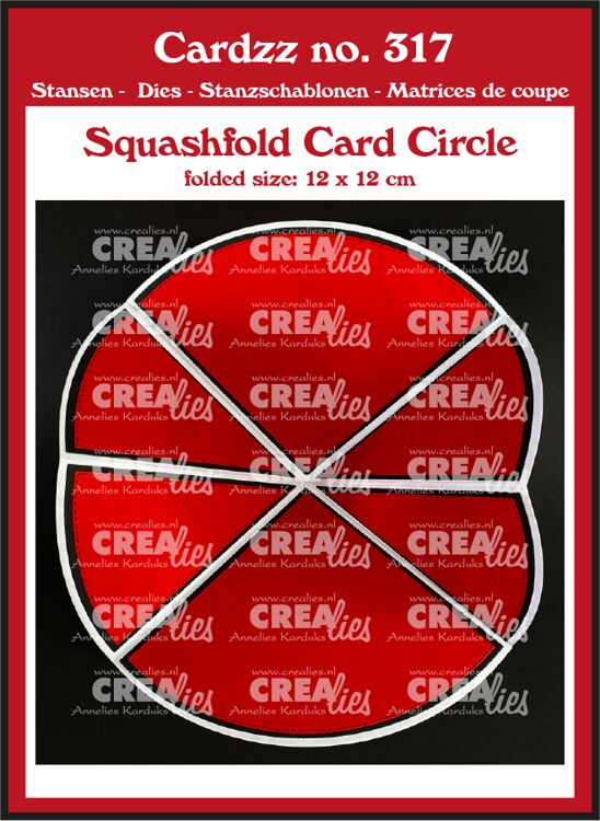 Crealies, Snijmal, Cardzz, Squashfold Card Cirkel, 12 cm - CLCZ317