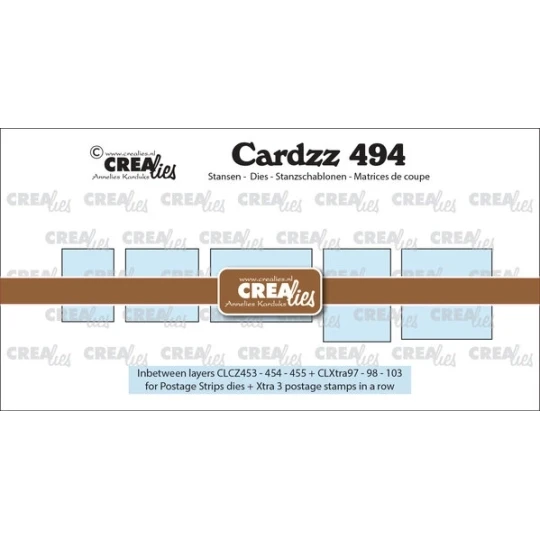 Crealies, Snijmal, Cardzz, Tussenlaagjes voor CLC Z453, 454, 455 & X-tra 97, 98, 103 - CLCZ494