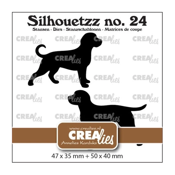 Crealies, Snijmal, Silhouetzz, Honden Staand - CLSH24