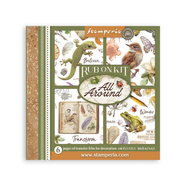 Stamperia, Rub On Assortment, All Around, 15,5 x 15,5 cm - DFLRBX14