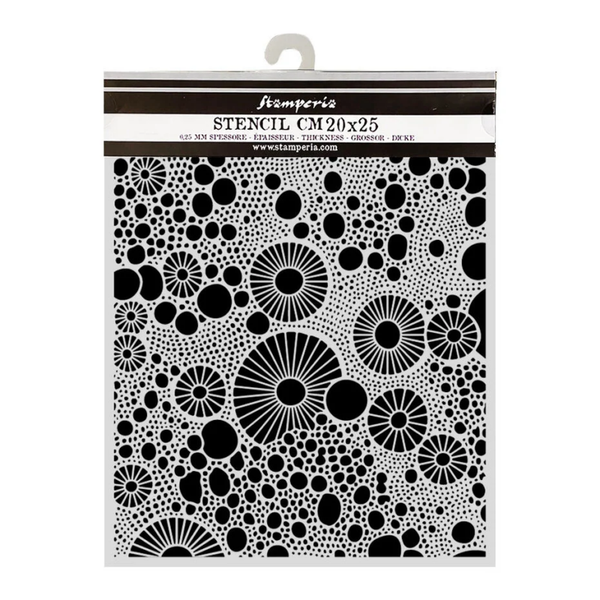 Stamperia, Thick Stencil, All Around, Rings, 20 x 25 cm - KSTD206