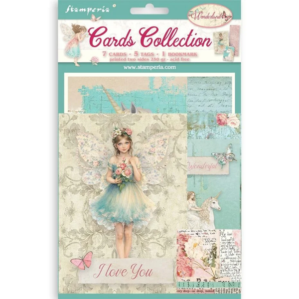 Stamperia, Cards Collection, Wonderland - SBCARD43