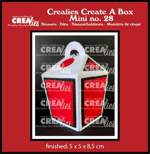 Crealies, Snijmal, Create A Box, Dichte Take out box met handvat mini - CCABM28