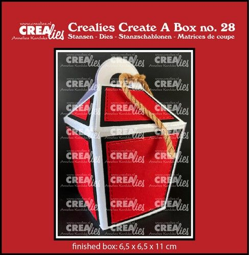 Crealies, Snijmal, Cardzz, Dichte Take Out Box met handvat - CCAB28