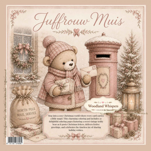 Juffrouw Muis, Coloring Pad, Woodland Whispers