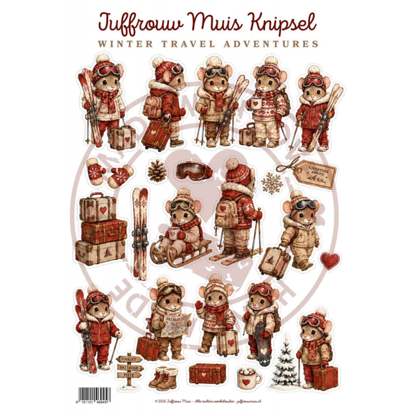 Juffrouw Muis, Knipsel, Winter Travel Adventures