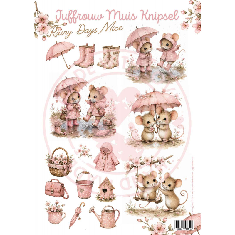 Juffrouw Muis, Knipsel, Rainy  Day Mice