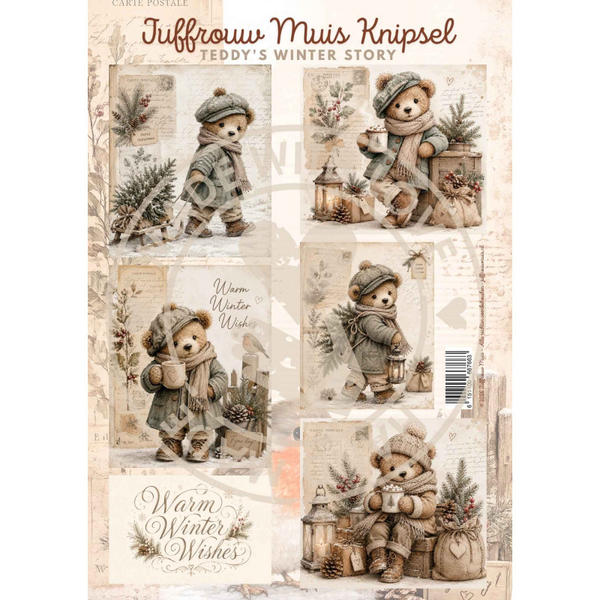 Juffrouw Muis, Knipsel, Teddy's Winter Story