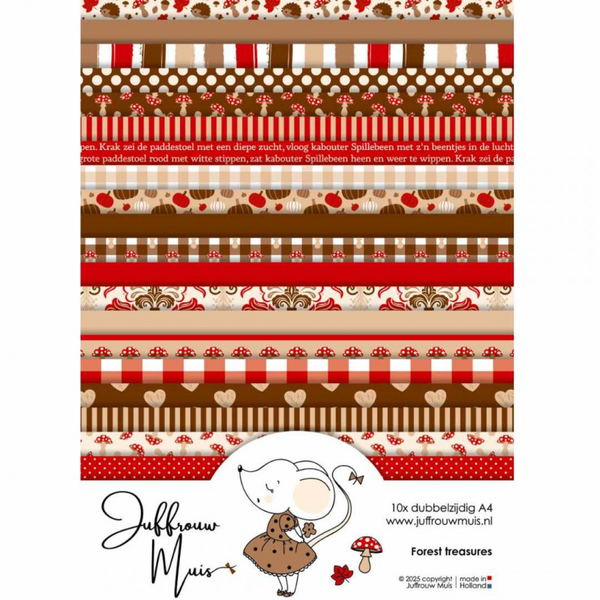 Juffrouw Muis, Cardstock, Forest Treasures