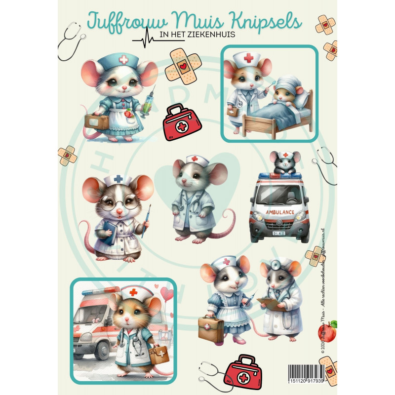 Juffrouw Muis, Knipsel, In het Ziekenhuis