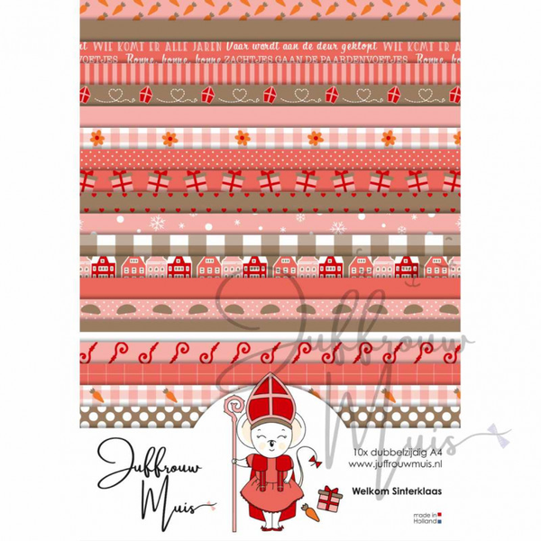 Juffrouw Muis, Cardstock, Welkom Sinterklaas