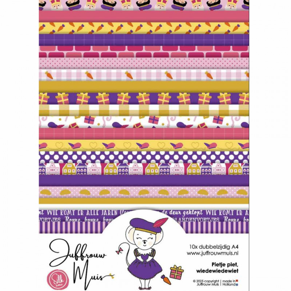 Juffrouw Muis, Cardstock, Pietje Piet, Wiedewiedewiet, Silk Edition