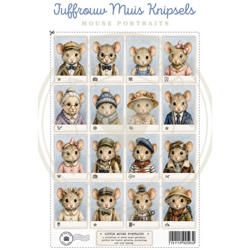 Juffrouw Muis, Knipsel, Mouse Portraits