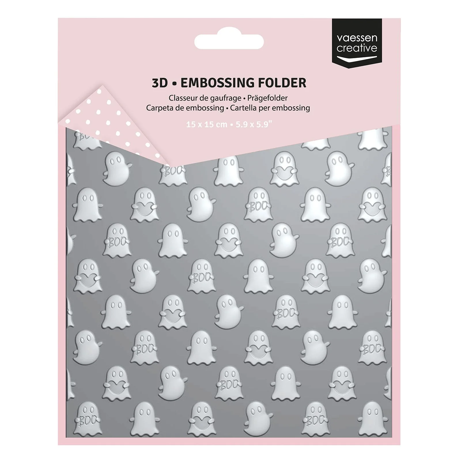 Vaessen Creative, 3D Embossing Folder, Spookjes - 3625-0003