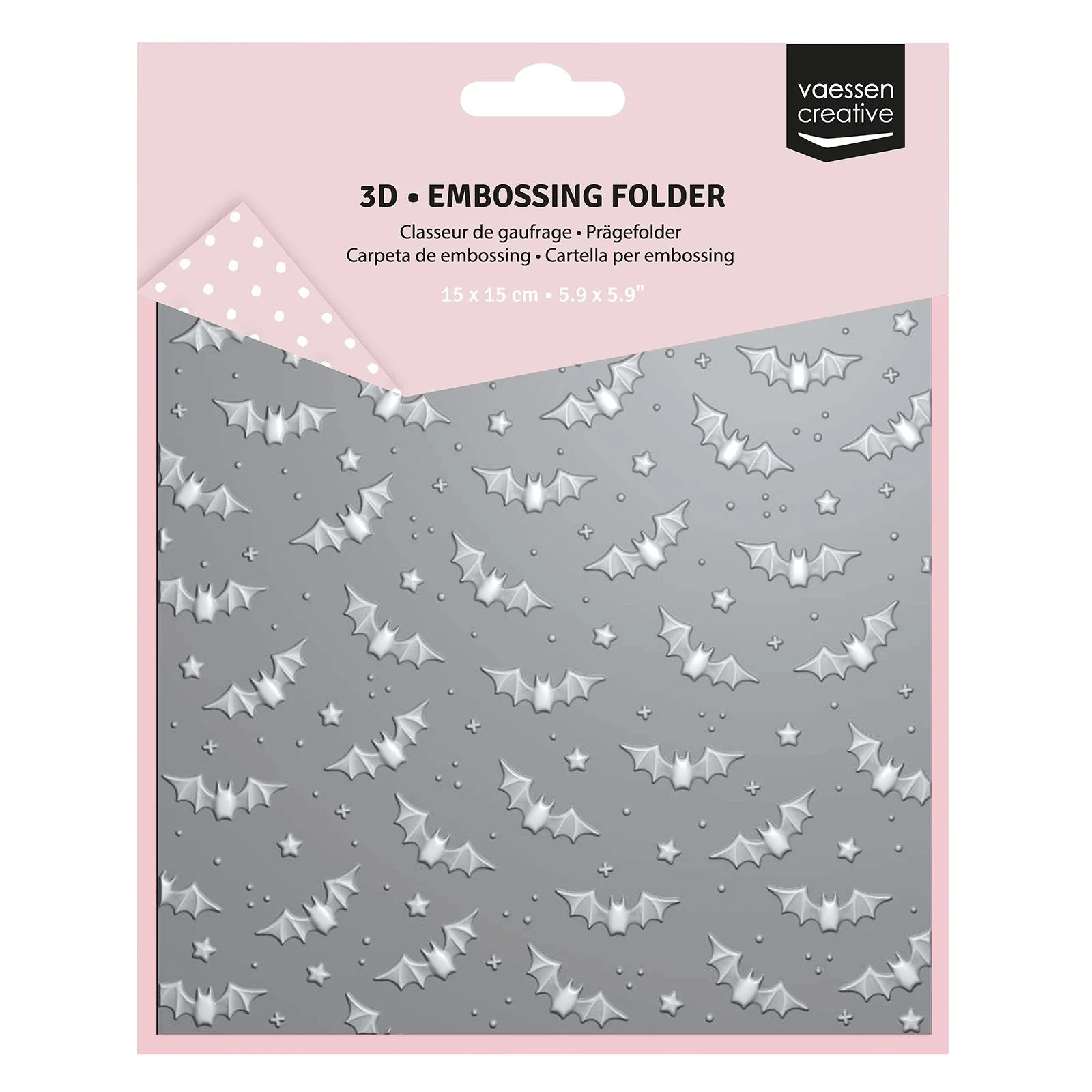 Vaessen Creative, 3D Embossing Folder, Vleermuizen - 3625-0003