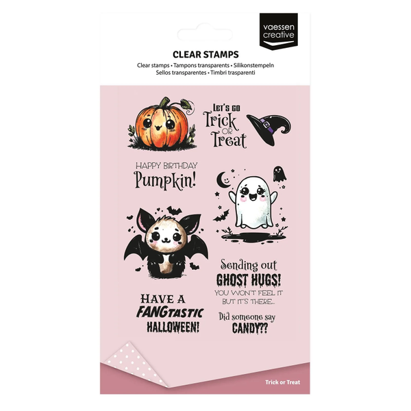 Vaessen Creative, Clear Stamp, Trick or Treat - 3625-0011