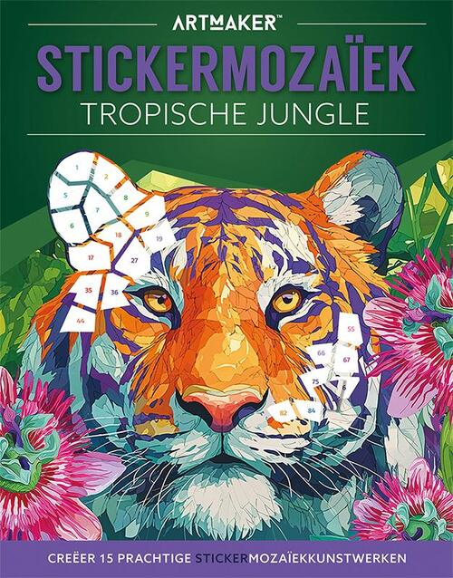 Stickermozaïek, Tropische Jungle