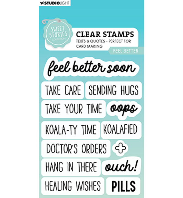 Studiolight, Sweet Stories, Clear Stamp, Feel Better - SL-SS-STAMP765