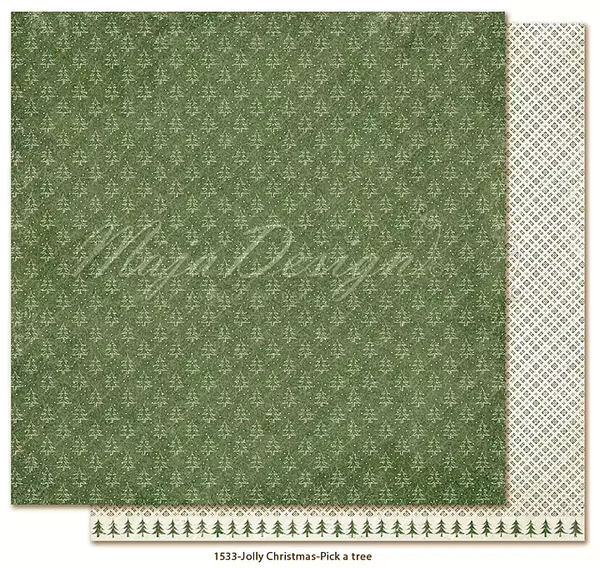 Maja Design, Scrapbookvel, Jolly Christmas, Pick a Tree - 1533