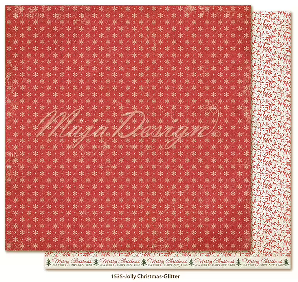 Maja Design, Scrapbookvel, Jolly Christmas, Glitter - 1535
