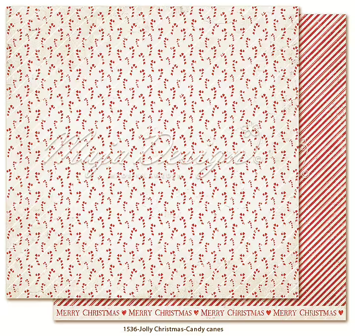 Maja Design, Scrapbookvel, Jolly Christmas, Candy Canes - 1536