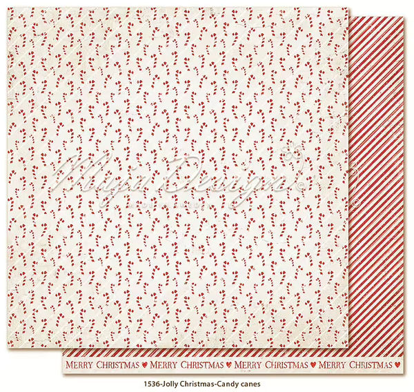 Maja Design, Scrapbookvel, Jolly Christmas, Candy Canes - 1536