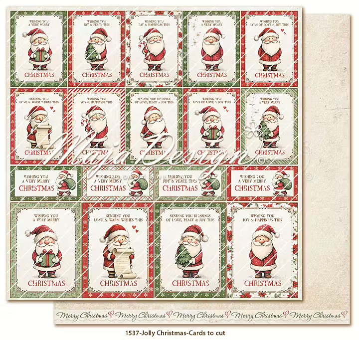 Maja Design, Scrapbookvel, Jolly Christmas, Cards to Cut - 1537