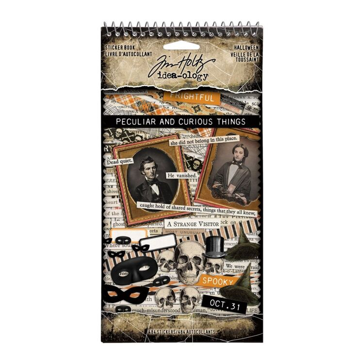 Tim Holtz, Idea-Ology, Sticker Book, Halloween- TH94442
