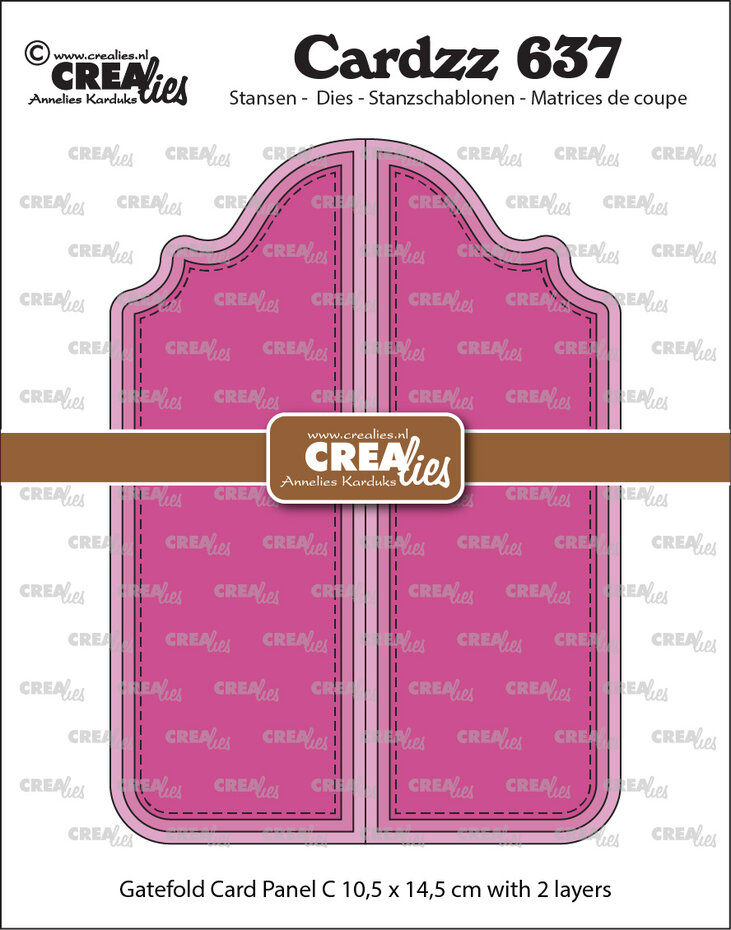 Crealies, Cardzz, Gatefold Card, Paneel C - CLCL637