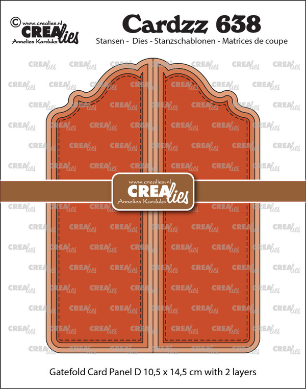 Crealies, Cardzz, Gatefold Card, Paneel D - CLCL638