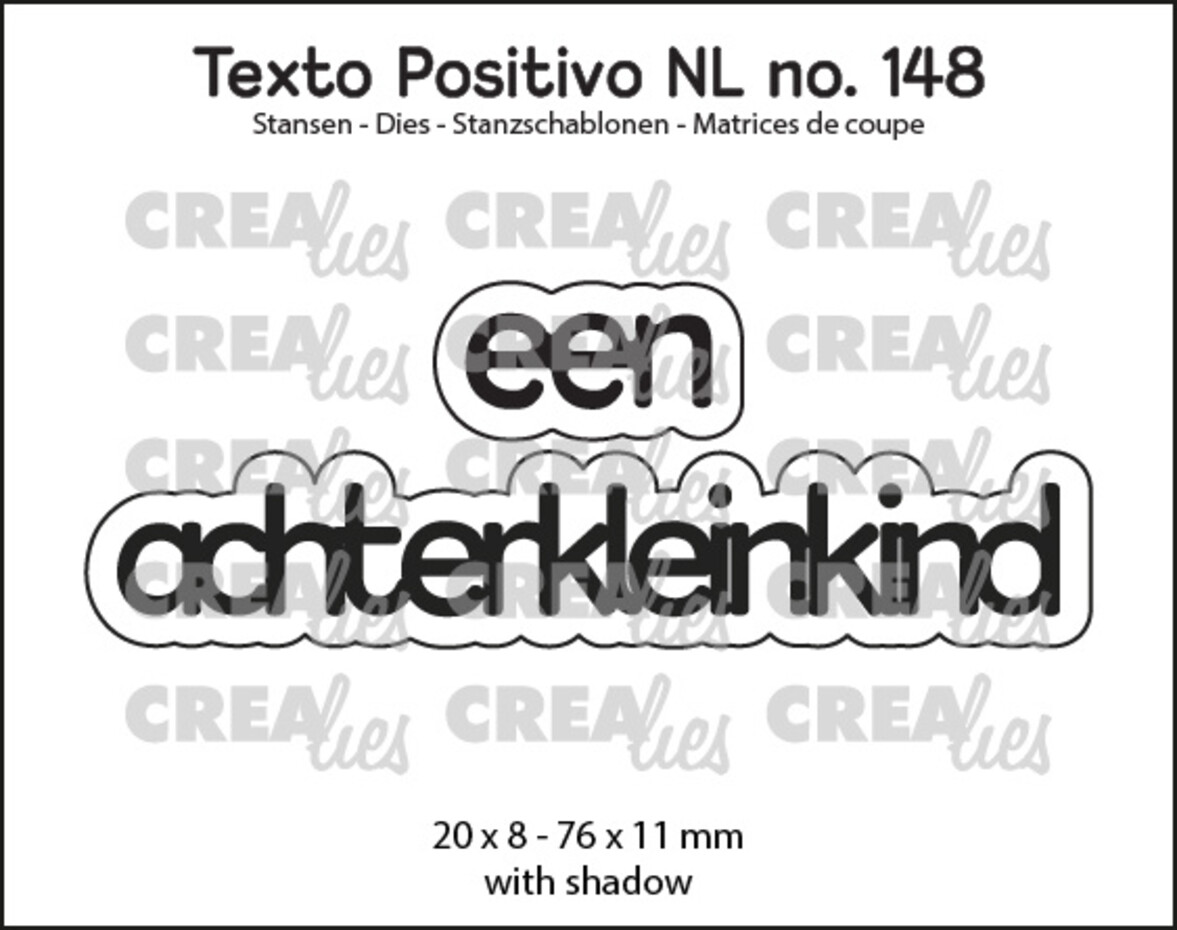 Crealies, Texto Positivo, Een Achterkleinkind - POSNL148