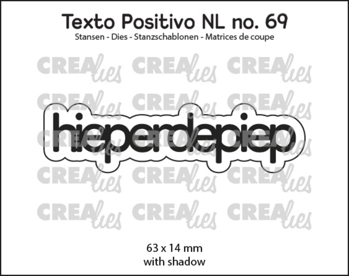 Crealies, Texto Positivo, Hieperdepiep - POSNL69