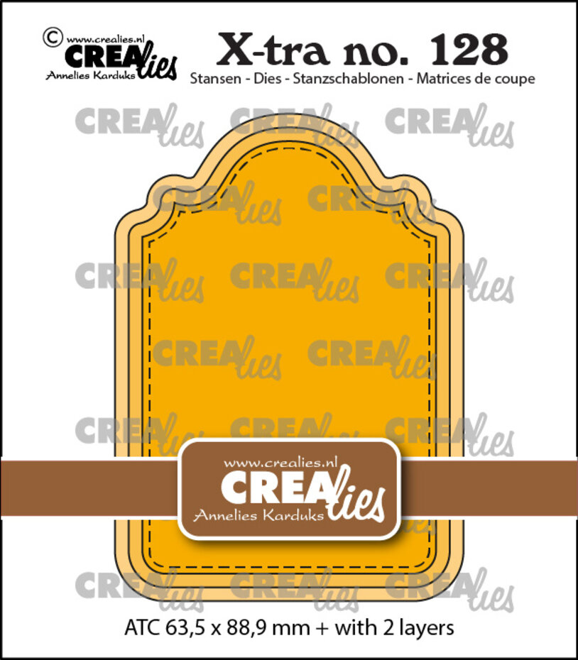 Crealies, X-tra, ATC Paneel C - CLXtra128