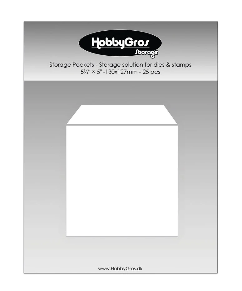 Hobbygros Storage Pockets, 13 x 12,7 cm, 25 pcs - SS144