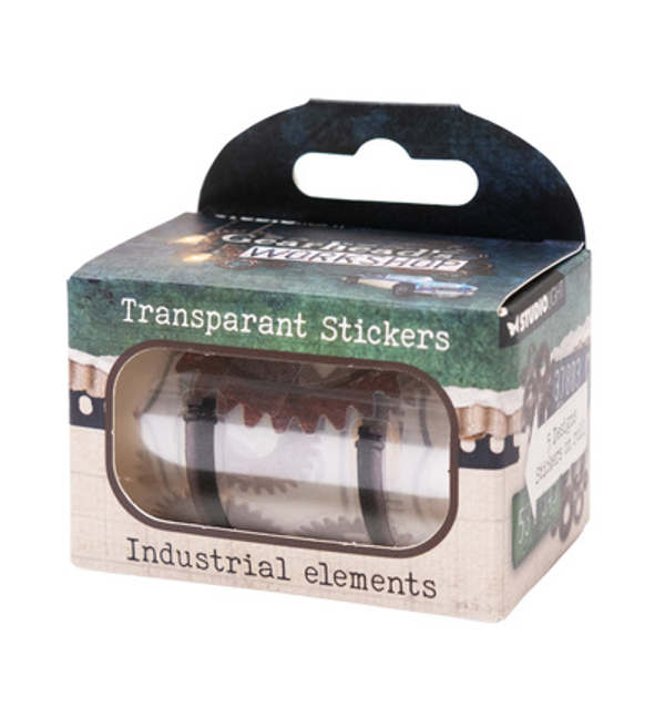 Studiolight, Transparant Sticker, Gearhead's Workshop, Industrial Elements - SL-GW-STIC73