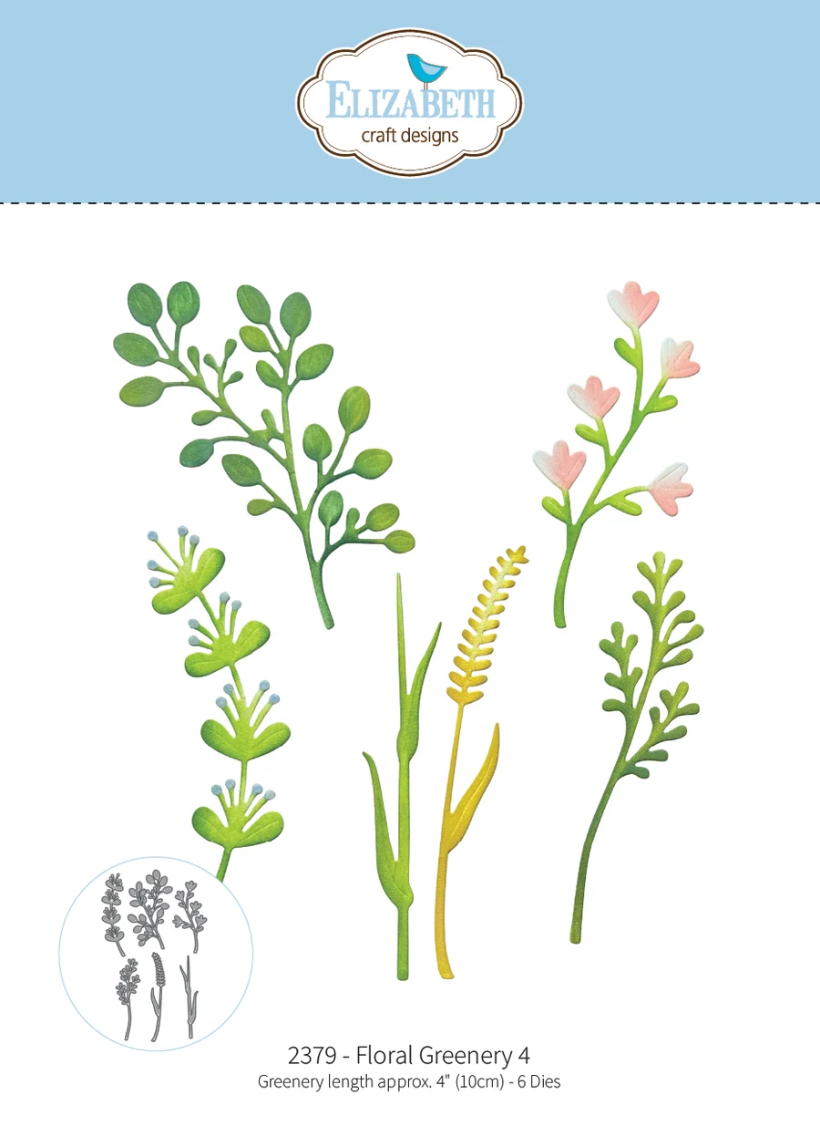 Elizabeth Craft Design, Snijmal, Floral Greenery 4 - 2379