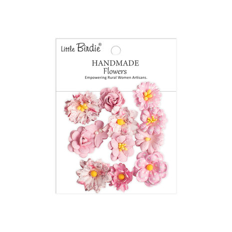 Little Birdie, Handmade Flowers, Jasper, Pink Symphony - CR110162
