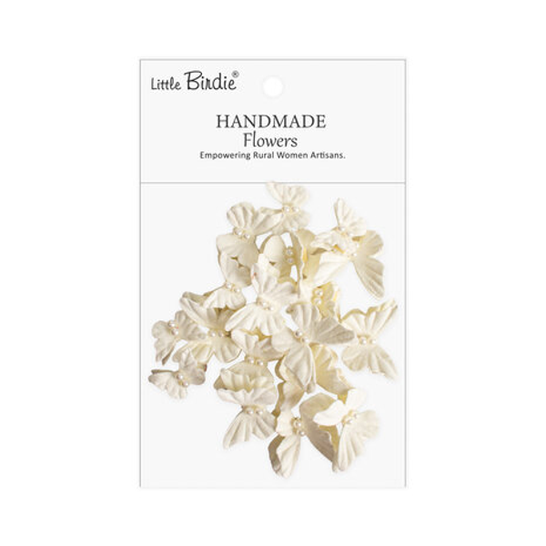 Little Birdie, Handmade Flowers, Dreamy Flutter, Ivory Pearl - CR110464