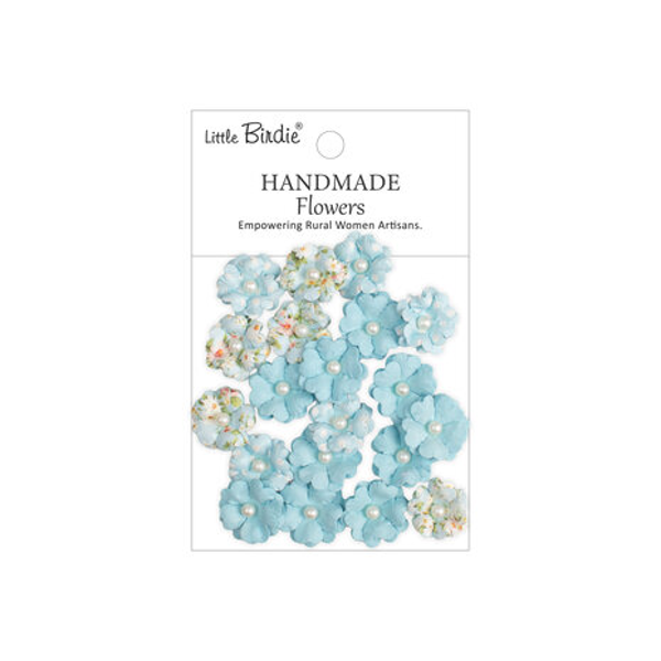Little Birdie, Handmade Flowers, Lucile, Blue Symphony - CR110146