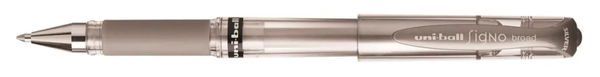 Uni-ball Signo Gelpen, 1,0 mm , Broad, Zilver