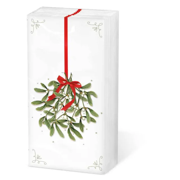 Ambiente, Zakdoekjes, Mistletoe with Bow - 32218860