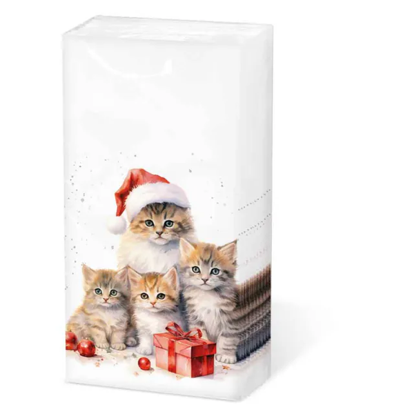 Ambiente, Zakdoekjes, Kerstkatjes  - 32221005