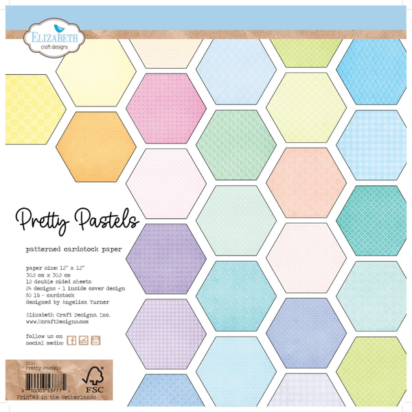 Elizabeth Crafts Design, Scrapbook Paperpad, Pretty Pastels - C014