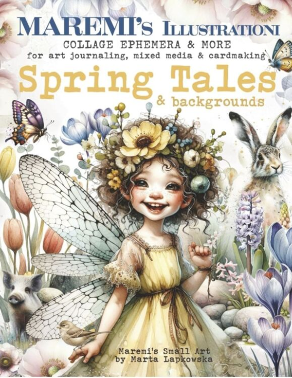 Maremi's Small Art, Collage Ephemera, Spring Tales & Backgrounds