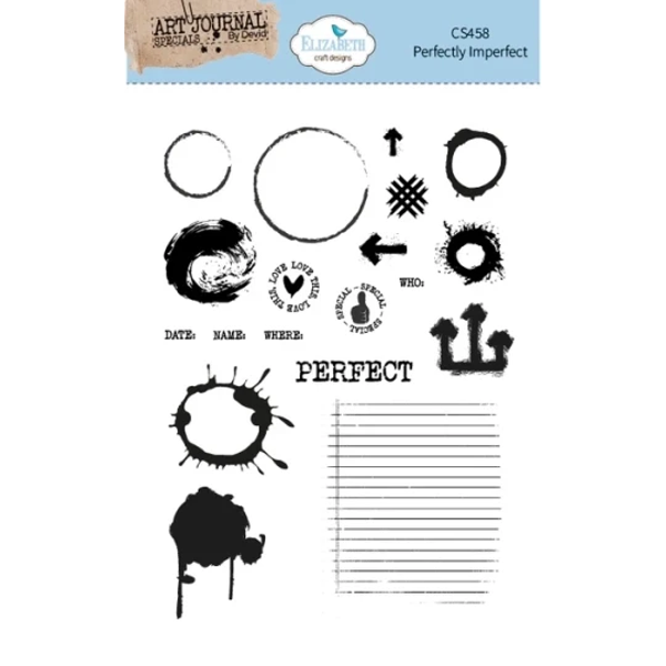 Elizabeth Craft Design, Clear Stamp, Perfectly Imperfect - CS458