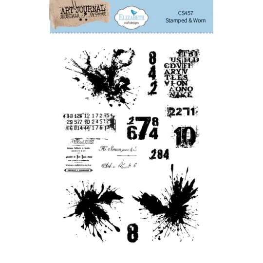 Elizabeth Craft Design, Clear Stamp, Stamped & Worn - CS457